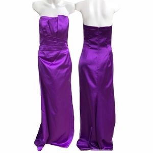 Jessica McClintock Purple Strapless Dress